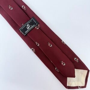 Vtg Givenchy Performance Cycling Tie Burgundy Biker Novelty 56L 3W Silk Blend